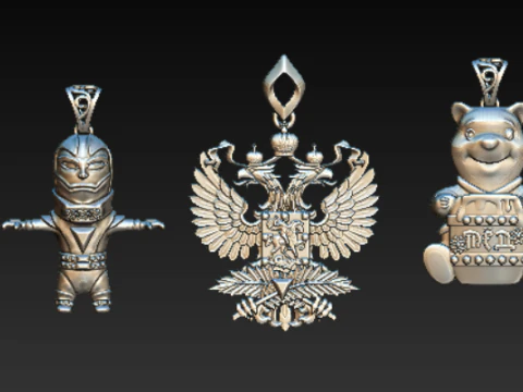 विशेष 3डी मुद्रण योग्य पेंडेंट संग्रह 3D प्रिंट मॉडल