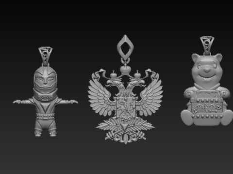 Exclusive 3D printable pendant collection 3D Print Model