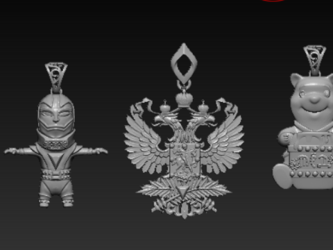 Exclusive 3D printable pendant collection 3D Print Model