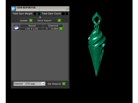 Luxury 3D Printable Jewelry Set Butterfly Pendan 3D Print Model