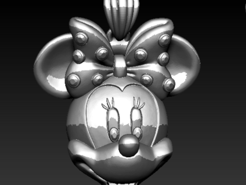 Pendentif Sauterelle Doré Modèles 3D en vedette