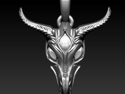 Golden Grasshopper Pendant 3D Print Model