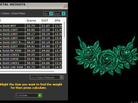 रॉयल पुष्प खोपड़ी लटकन 3D प्रिंट मॉडल
