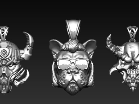 पौराणिक जानवर संग्रह 3D प्रिंट मॉडल