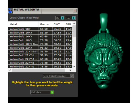 ダークトーテムペンダントコレクション 3Dプリントモデル