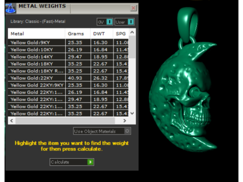 ダークトーテムペンダントコレクション 3Dプリントモデル