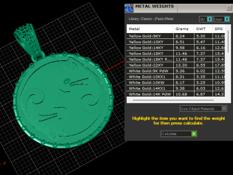 Елегантний золотий кулон із силуетом кота 3D Принт Модель