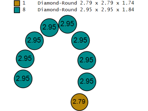钻石蝴蝶金吊坠 3D 打印模型