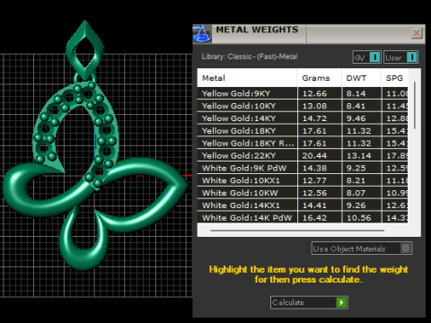 钻石蝴蝶金吊坠 3D 打印模型