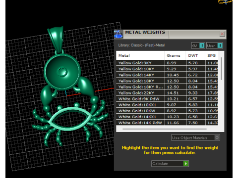 Diamanten krab hanger 3D printmodel