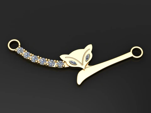 Diamond Fox Connector 3D Print Model