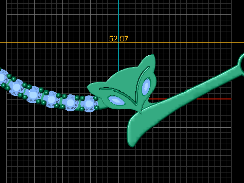 Diamond Fox-connector 3D printmodel