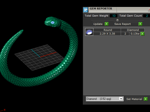 Snake Head Bracelet 3D Print Model