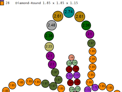 हीरा तितली लटकन 3D प्रिंट मॉडल