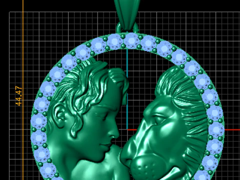 Eternal Love Pendant 3D Print Model