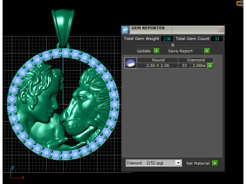 Eternal Love Pendant 3D Print Model