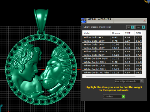 Ciondolo Amore Eterno Modello di stampa 3D
