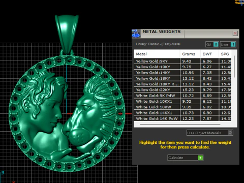 Eternal Love Pendant 3D Print Model