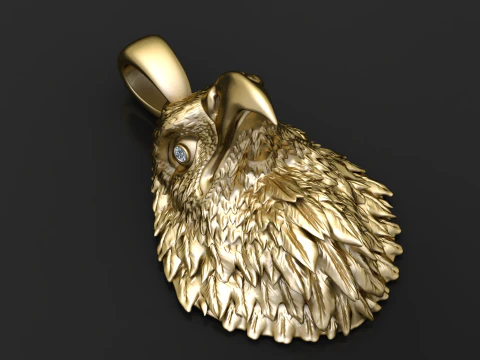 Pingente C&iacute;rculo Gota Rubi Modelo de Impressão 3D