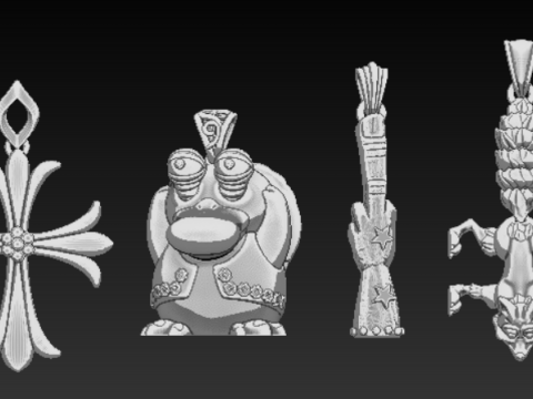 Colgante de personaje de pájaro de dibujos animados Modelo de impresión 3D