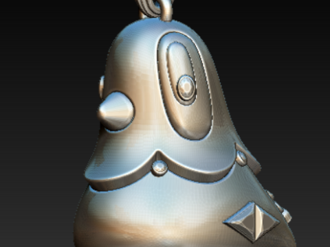 Colgante de personaje de pájaro de dibujos animados Modelo de impresión 3D