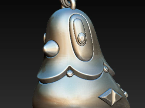 Cartoon Bird Character Pendant 3D Print Model