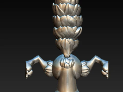 Cartoon Bird Character Pendant 3D Print Model
