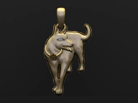 Dog Companion Pendant Collection 3D Print Model