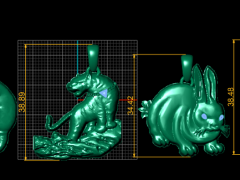 Collezione di ciondoli per cani da compagnia Modello di stampa 3D