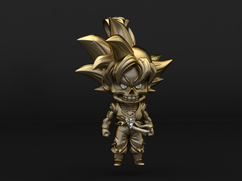 Collection de pendentifs crâne de bélier démon Modèles 3D en vedette