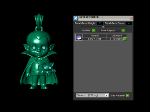Collection de pendentifs crâne de bélier démon Modèles 3D en vedette