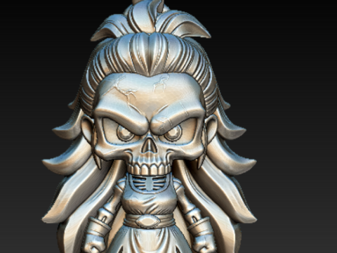 Collection de pendentifs crâne de bélier démon Modèles 3D en vedette