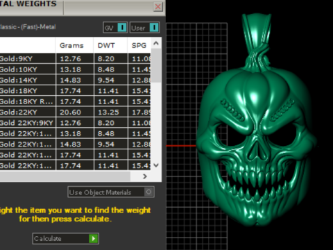 Collection de pendentifs crâne de bélier démon Modèles 3D en vedette