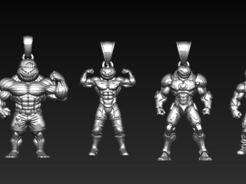 The Arcane Overlord Pendant Collection 3D Print Model