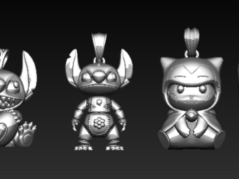 जोकर बस्ट पेंडेंट संग्रह 3D प्रिंट मॉडल