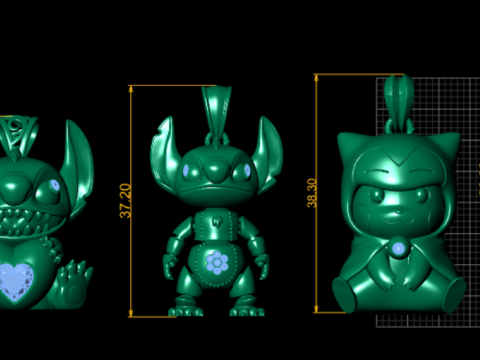 जोकर बस्ट पेंडेंट संग्रह 3D प्रिंट मॉडल