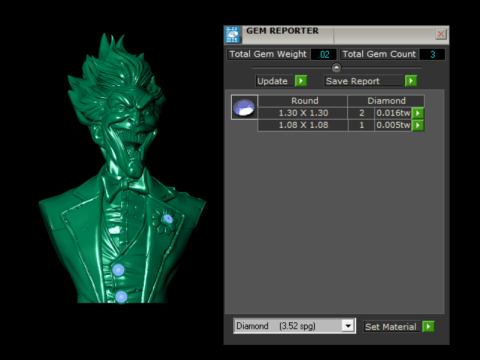 जोकर बस्ट पेंडेंट संग्रह 3D प्रिंट मॉडल