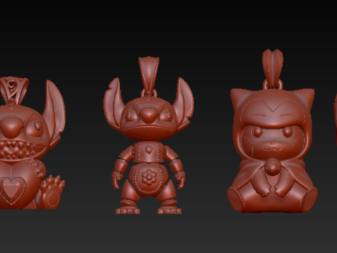 जोकर बस्ट पेंडेंट संग्रह 3D प्रिंट मॉडल