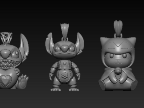 जोकर बस्ट पेंडेंट संग्रह 3D प्रिंट मॉडल