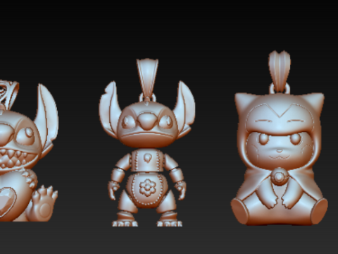 जोकर बस्ट पेंडेंट संग्रह 3D प्रिंट मॉडल