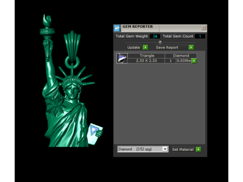Coleção de pingentes de luxo Clover Diamond Modelo de Impressão 3D