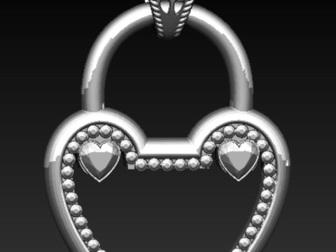 Coleção de pingentes de luxo Clover Diamond Modelo de Impressão 3D