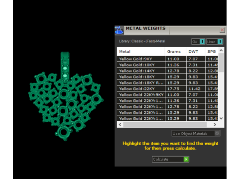 Coleção de pingente de coração com conjunto de diamantes Modelo de Impressão 3D