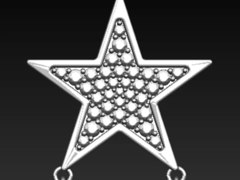 Diamond Cluster Heart Pendant Collection 3D Print Model