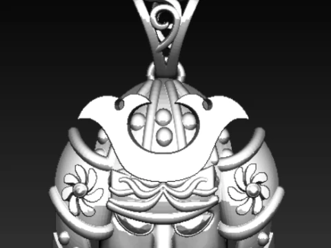 Diamond Cluster Heart Pendant Collection 3D Print Model