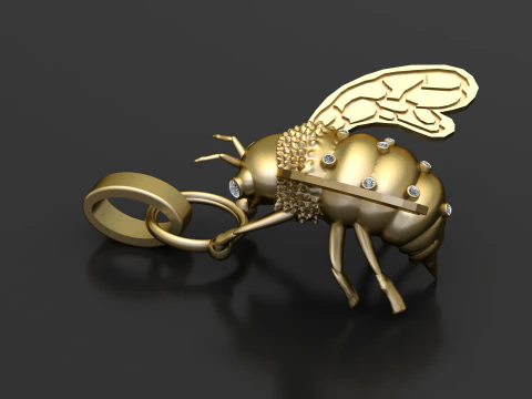 Ciondolo dell'ape reale del miele Modello di stampa 3D