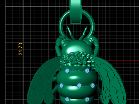 Koninklijke honingbij hanger 3D printmodel
