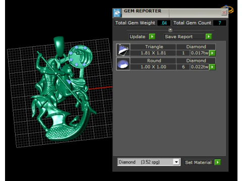 Saint George Heroic Medallion 3D Print Model