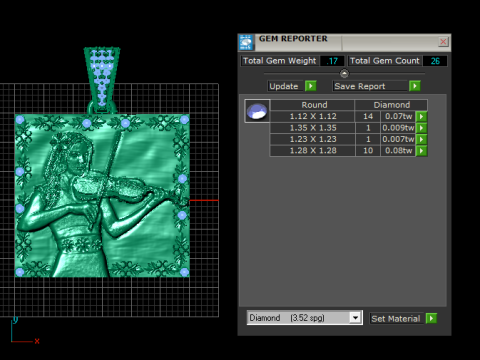 Colgante de retrato de violinista Modelo de impresión 3D