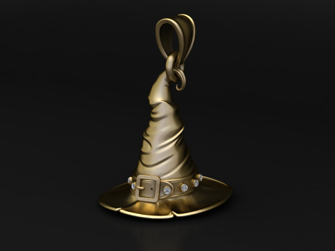 Zauberer-Hut-Charm 3D Druckmodell